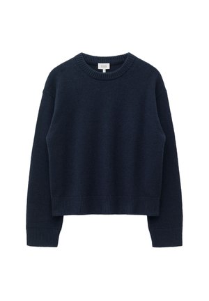 & OTHER STORIES, & OTHER STORIES BOXY KNIT JUMPER - Pullover - dark blue