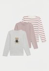 3 PACK - T-shirt à manches longues - off-white/mottled grey/mauve