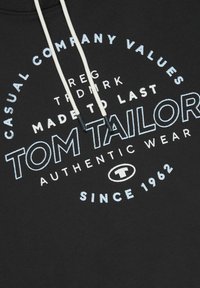 TOM TAILOR TTHOODIE - Jersey con capucha - almost black
