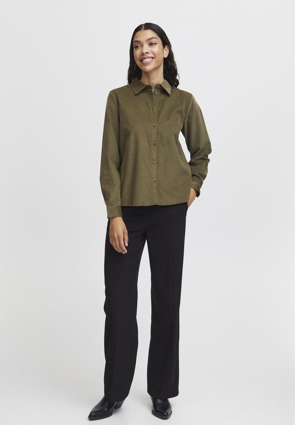 BYDINIA - Button-down blouse - olive night4