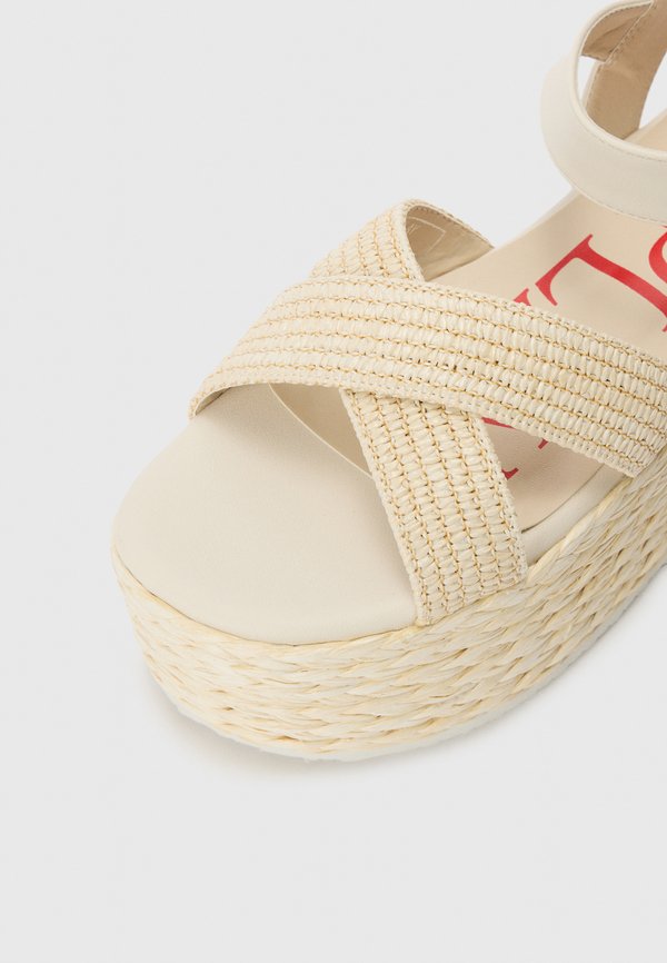 DIANE ROPE - Platform sandals - ivory4