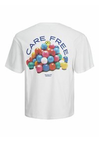 Jack & Jones JORFRUTTI TEE CREW NECK  - Print T-shirt - bright white