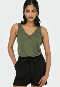 ONLY ONLPENNY V-NECK JRS NOOS - Top - ivy green