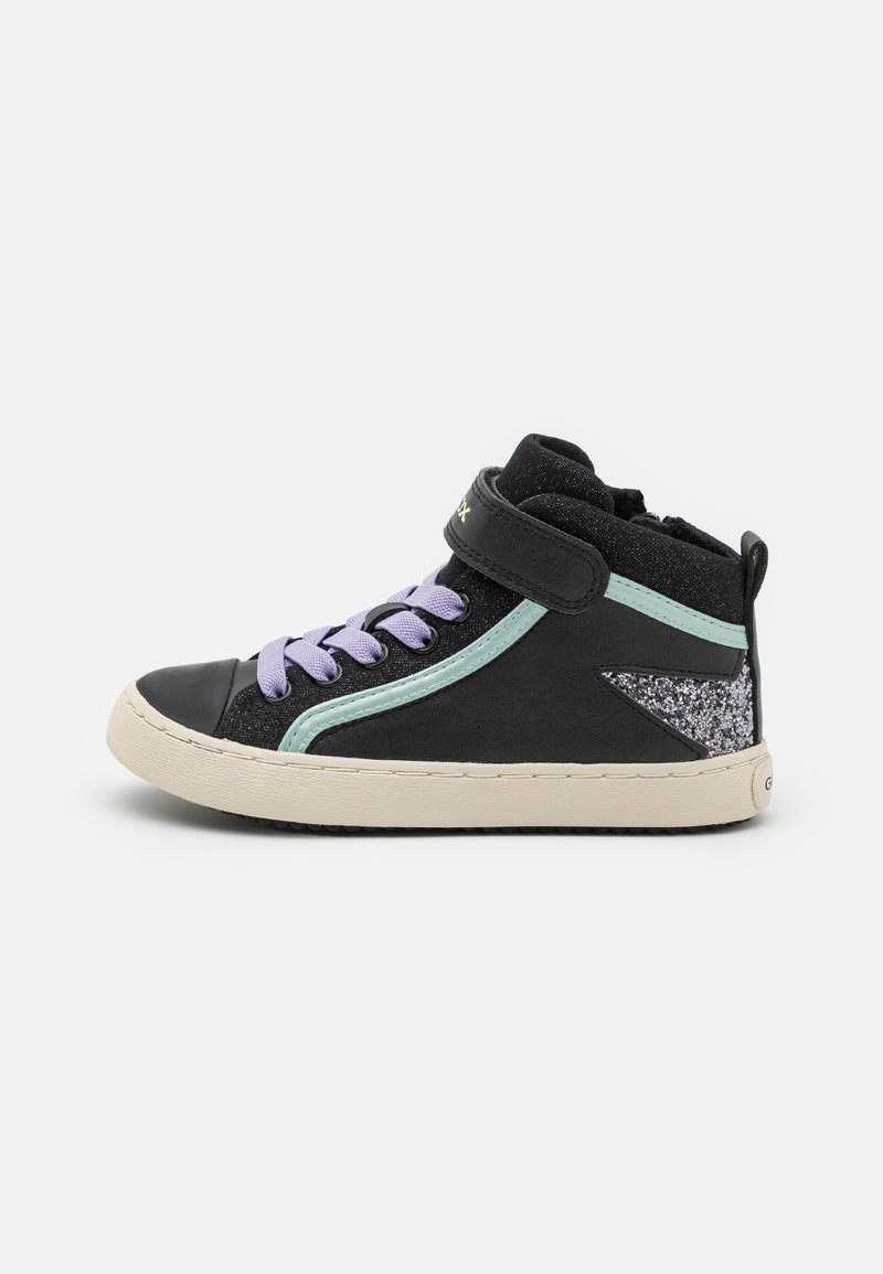 Geox KALISPERA - Høye joggesko - black/lavender
