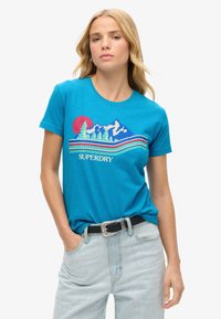 Superdry & Co T-shirt imprimé - azure teal