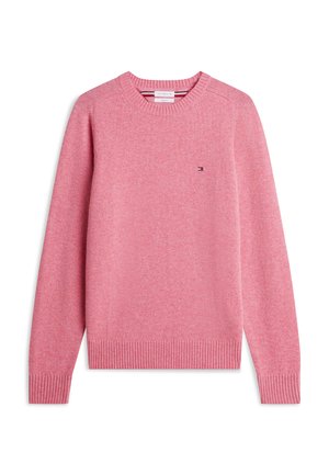Tommy Hilfiger, LAMBSWOOL CREW NECK - Strickpullover - synthetic blush heather