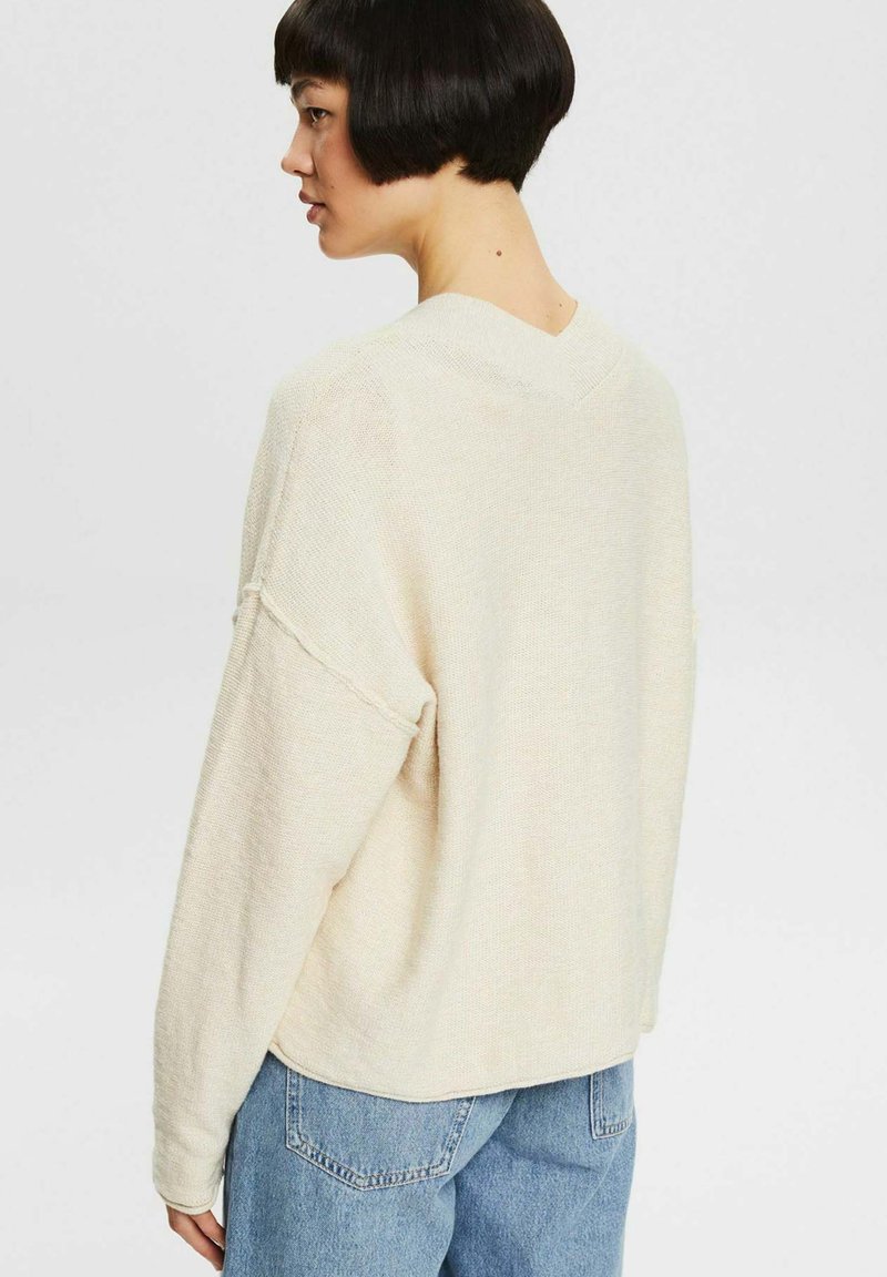 Damen Strickjacken | edc by Esprit Strickjacke sand/beige-meliert - ZR04504 Damen Strickjacken | edc by Esprit Strickjacke sand/beige-meliert - ZR04504