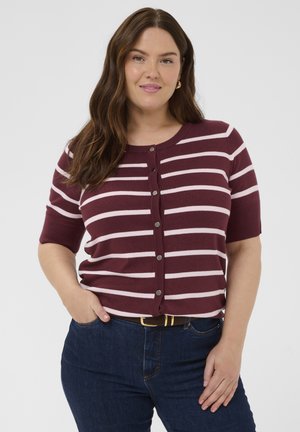 Kardigán - zinfandel pink stripe
