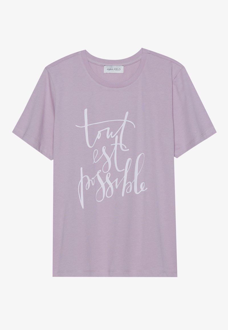 T-shirt in puro cotone viola regular fit con stampa Sailor Moon da Donna