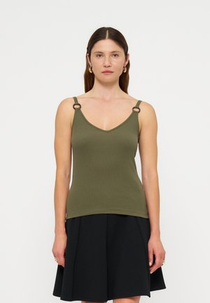 Anna Field Top - olive night