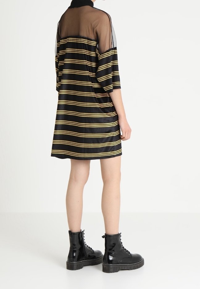 ragged priest mesh dress Mesh top patchwork tshirt dress