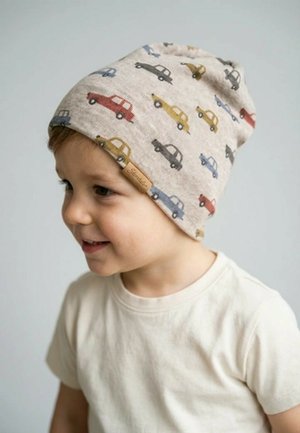 Sterntaler, BEANIE BEDRUCKT MIT AUTOS UNISEX - Mütze - braun mel