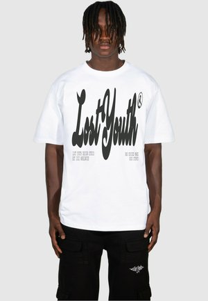 Lost Youth CLASSIC V2 - Printtipaita - white