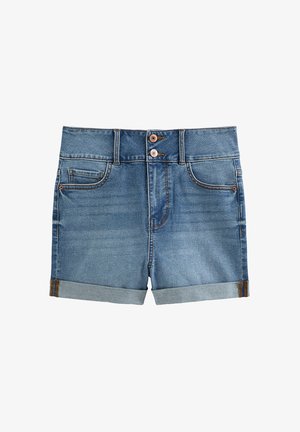 New Look, MID HIGH WAIST - Jeansshort - blue