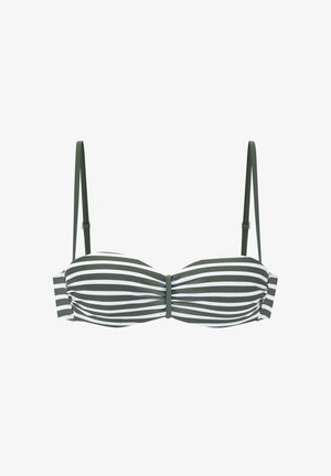 Bikini-Top - oliv weiß