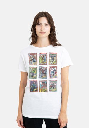 Marvel, MARVEL RETRO TRADING CARD GRID - Print T-shirt - white