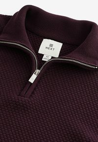 Next ZIP NECK - Strickpullover - dark purple