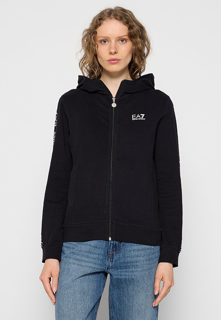 EA7 Emporio Armani Sweater met rits zwart EA7 Emporio Armani Sweater met rits zwart