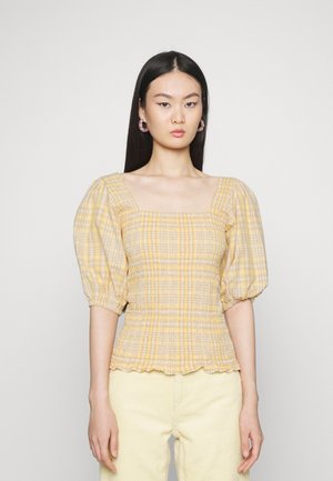 CHECK SMOCK  - Blusa - impala