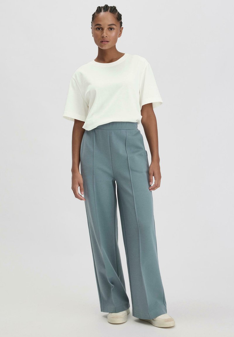 hessnatur - WIDE LEG - Trousers - agavengrün, Enlarge
