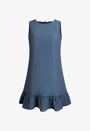 Cupshe RUFFLE - Vestido informal - dark blue