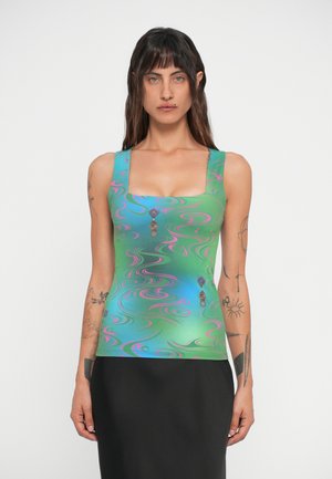 LOLA TANK - Linne - green
