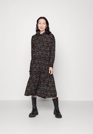 Herrlicher AMIE DRESS FLOWER - Jurk - black