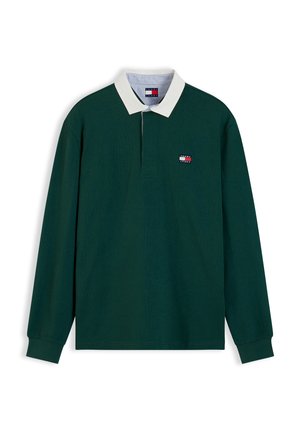 Tommy Jeans, TJM BADGE RUGBY - Блуза с дълги ръкави - velvet green