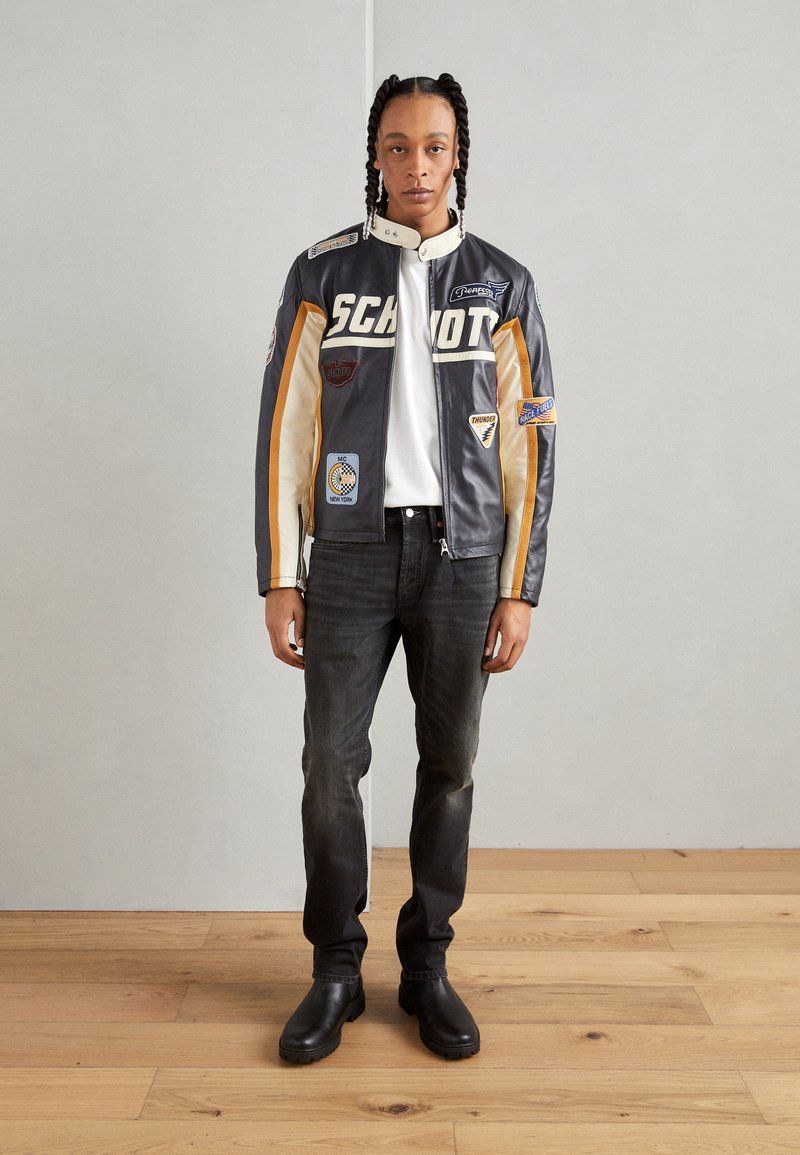 Denham RIDGE - Straight leg jeans - black denim - Zalando