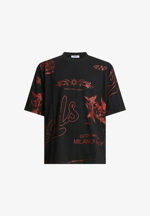 GCDS, T-SHIRT VAR.999R - T-shirt print - black