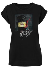 F4NT4STIC DC COMICS SUPERHELDEN BATMAN TV SERIE SIGNATURE PAINTING - Triko s potiskem - black