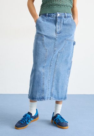 PAINTERS MIDI SKIRT - Denimnederdele - light indigo