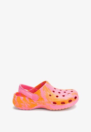 Sabots - pink /orange marble