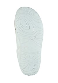 White synthetic sole with textured wave patterns and branding. Size marking 37 visible. Clean, minimal design, suitable for casual wear.