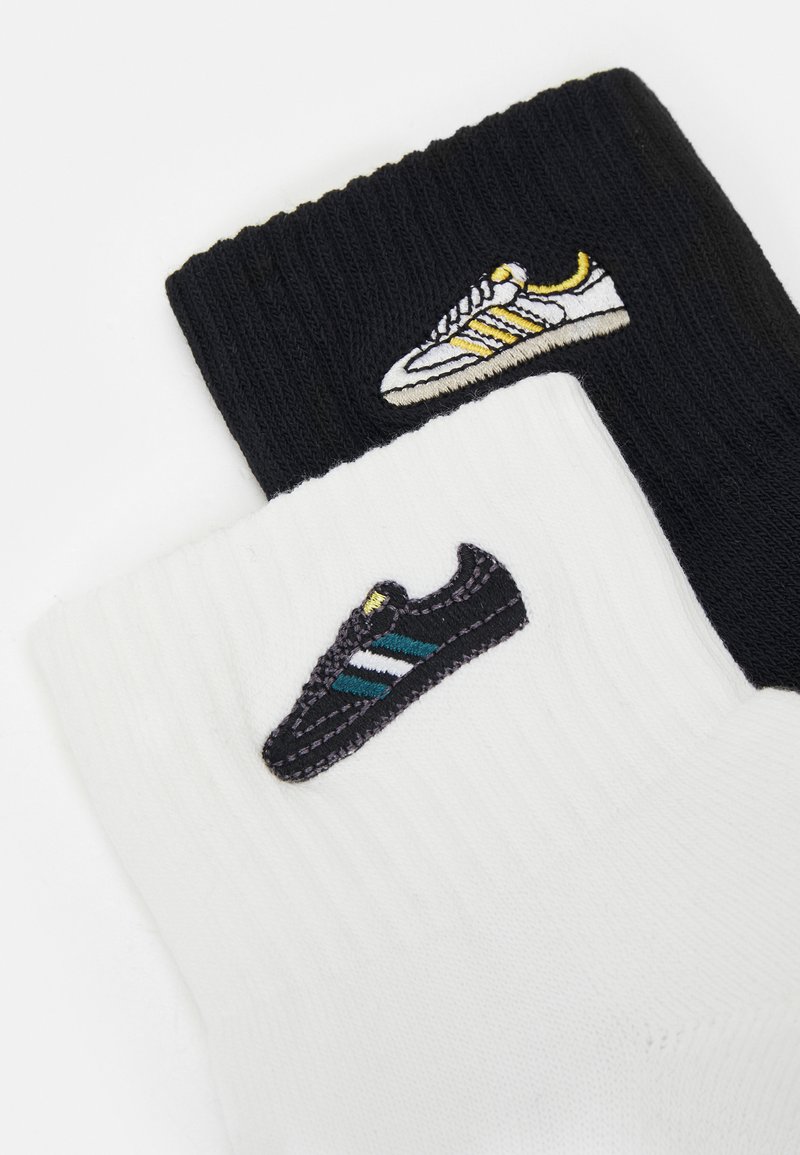 adidas Originals SAMBA ANKLE UNISEX 2 PACK - Socks - white/black/white -  Zalando