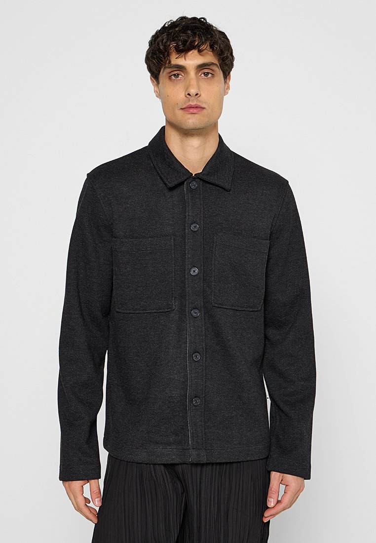 Minimum Sweater met rits donkergrijs Minimum Sweater met rits donkergrijs