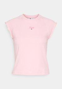 SLIM RUCHE SCRIPT TEE - T-Shirt basic - ballet pink