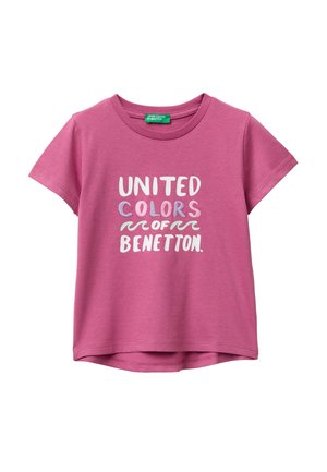 United Colors of Benetton, T-shirt con stampa - violet