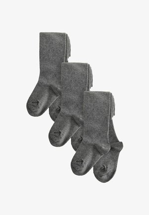 Grau Baumwollmischungssocken im Dreierpack. Mit einer weichen Textur, geripptem Design und verstärktem Zehenbereich. Geeignet für Freizeitbekleidung.