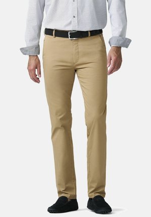 IM MIKRO PRINT - Stoffhose - camel