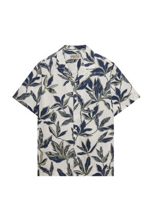 Superdry & Co, CABANA POOLSIDE SHORT SLEEVE - Hemd - banana leaf ecru