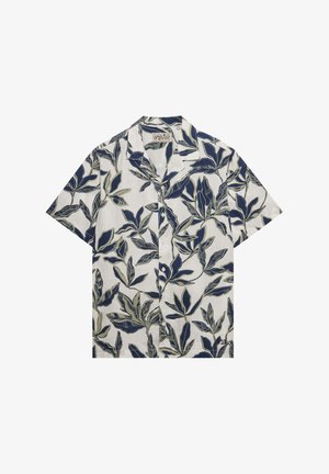 Superdry & Co, CABANA POOLSIDE SHORT SLEEVE - Hemd - banana leaf ecru