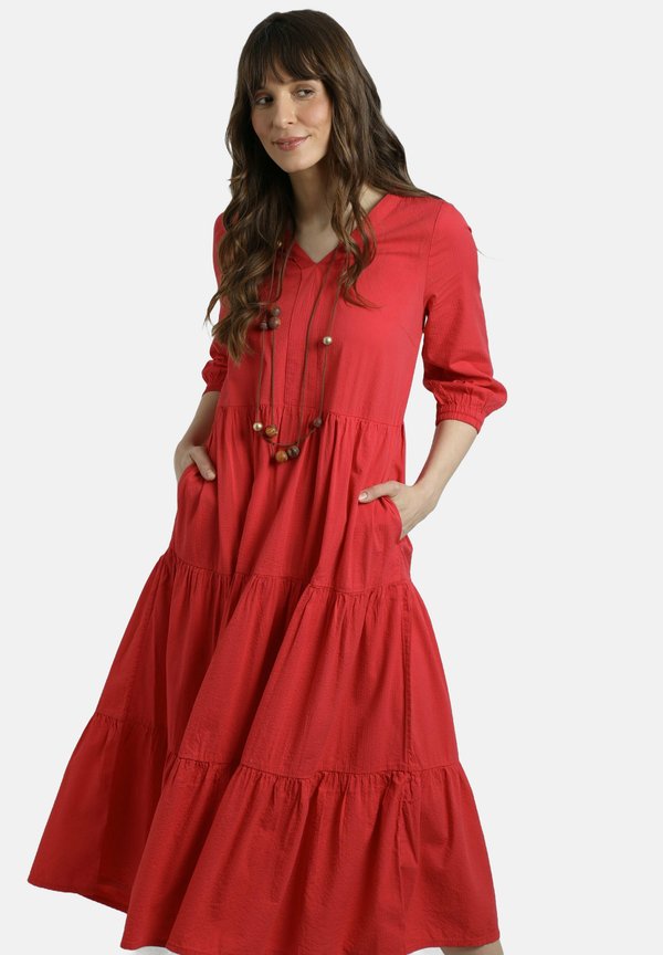 Day dress - crimson