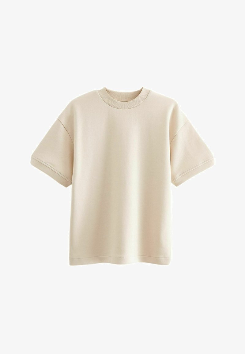 Next RELAXED FIT HEAVYWEIGHT  - Basic póló - natural