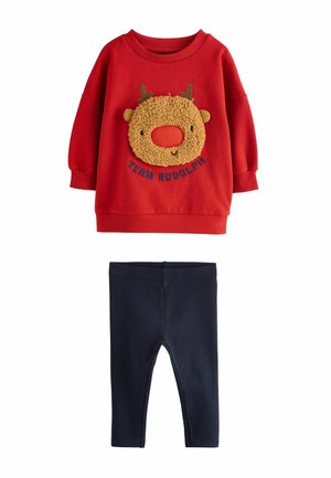 Next, CHRISTMAS AND CREW SET  . - Sweatshirt - red boucle rudolph
