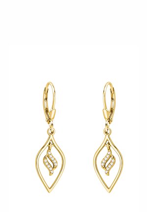 OVAL WAVE - Øreringe - gold-coloured