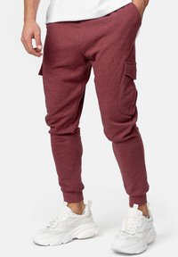 INDICODE JEANS BENDNER - Cargohose - bordeaux mix