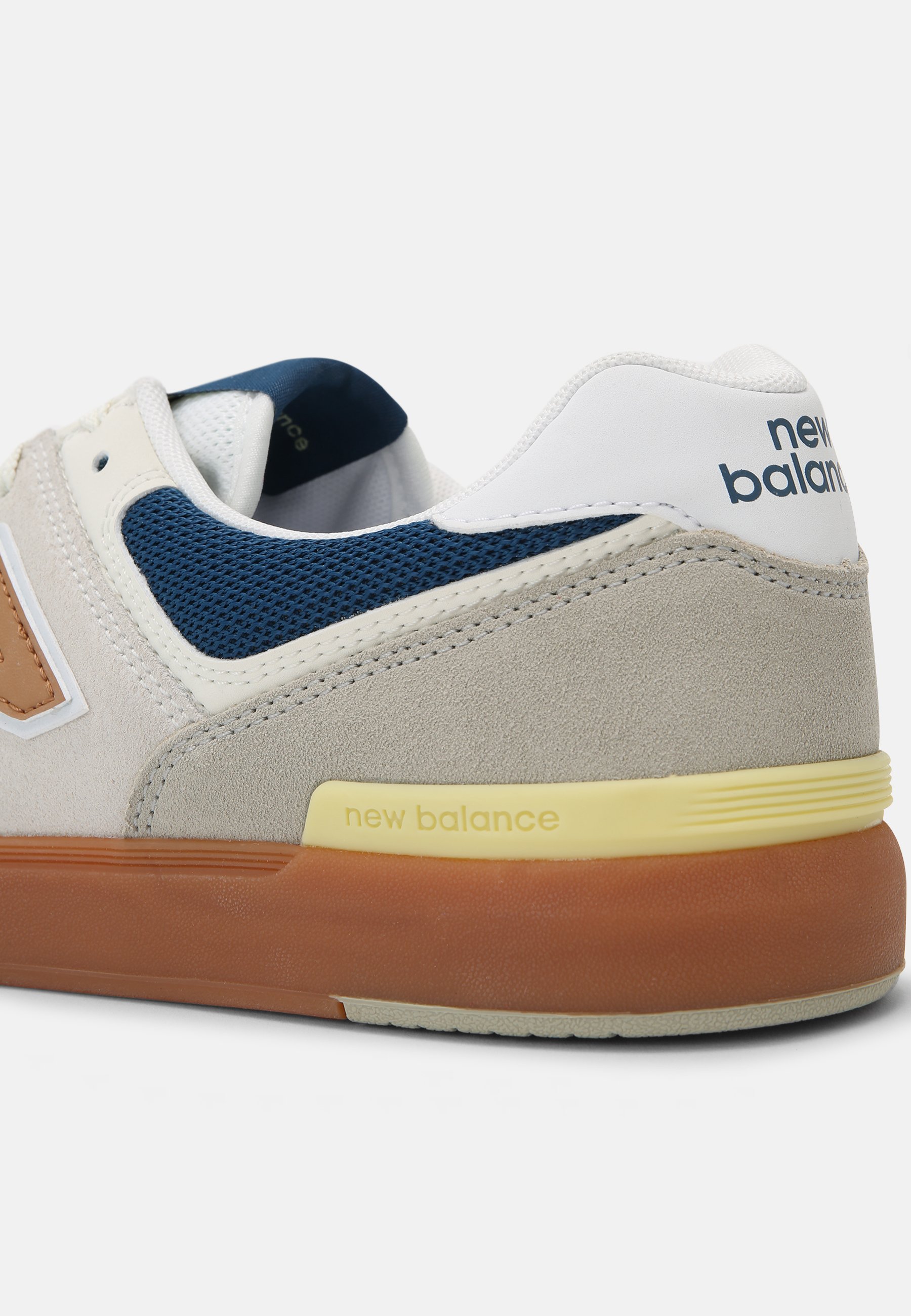 New Balance AM574 UNISEX - Sneaker low - white/gold/weiß - Zalando.ch