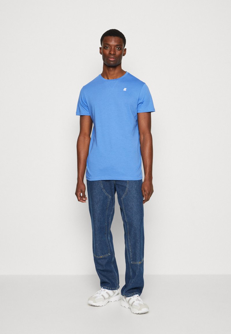 K-Way EDWING ROUND SLEEVES UNISEX 3 PACK - T-shirt basic - white/orange rust/blue ultramarine