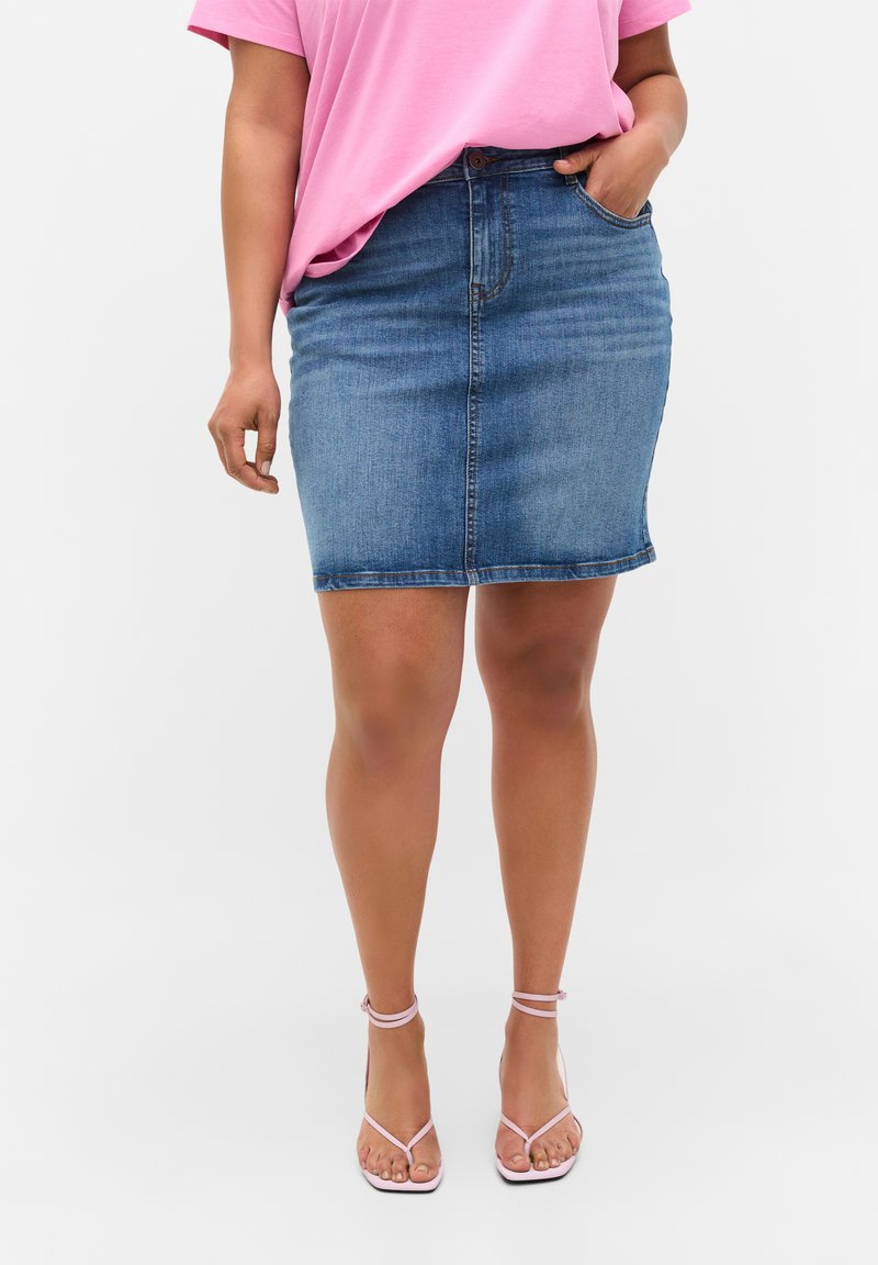 Damen Jeansröcke | Zizzi CLOSE FITTING Minirockblue denim - ZA88382 Damen Jeansröcke | Zizzi CLOSE FITTING Minirockblue denim - ZA88382
